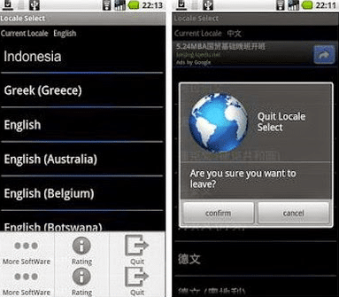 Cara Menambah Bahasa Indonesia di Android menggunakan aplikasi Set Locale and Language