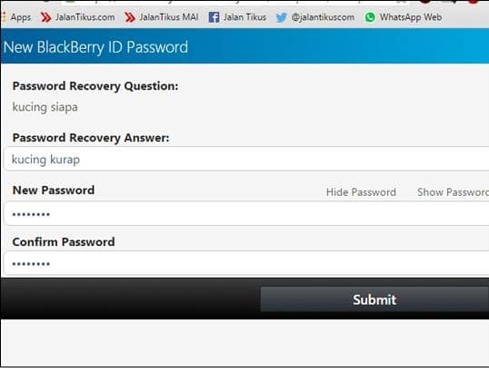 Cara Reset Password BBM di HP Android Lewat PCLaptop 11