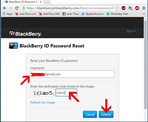 Cara Reset Password BBM di HP Android Lewat PCLaptop 2