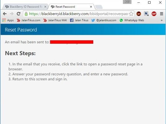 Cara Reset Password BBM di HP Android Lewat PCLaptop 8