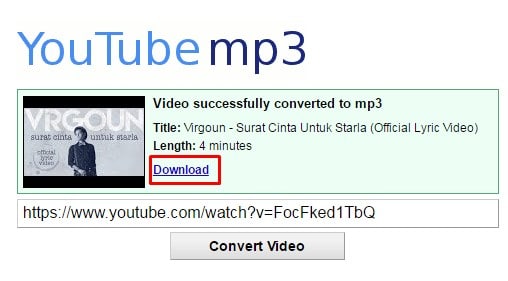 Cara Download Lagu Dari Youtube Menjadi Mp3