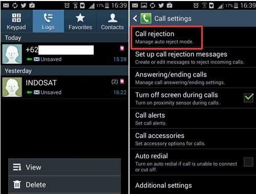 Cara Blokir No HP Telpon dan SMS di Android