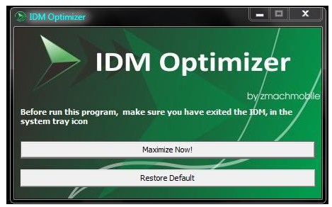 Menggunakan Software IDM Optimizer