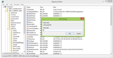Cara Menghilangkan Pop Up Fake Serial Number IDM dengan cara edit Regedit