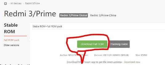 Cara Flash Xiaomi Redmi 3 Tanpa PC via Updater